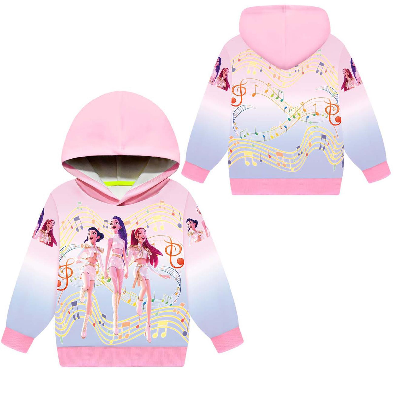 

Худи для девочек и мальчиков, повседневные школьные толстовки для улицы для детей 2-12 лет 130 розовый