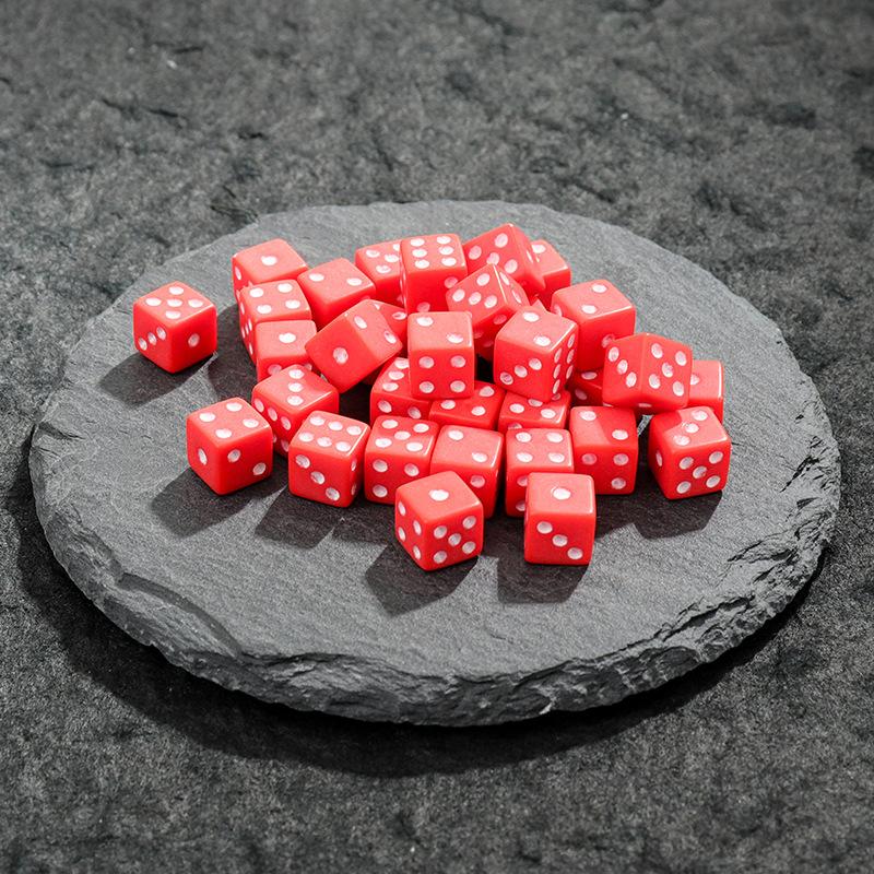100-200PCS Assorted Color 8mm Size Dice Mini Standard Six Sided Gambling Dice Bar KTV Festival Carnival Gathering Game Props ZYF