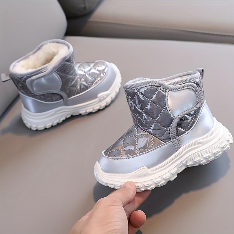 Baby Boys Anti Slip Snow Boots Soft Warm Fleece Outdoor Walking Winter