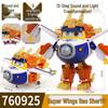 Deluxe Super Wings Transformation Set: Wish Guardian - Le, Di, Xiao Ai, Duo Duo, Bao, Jing, Zhang with Sound and Light Effects.