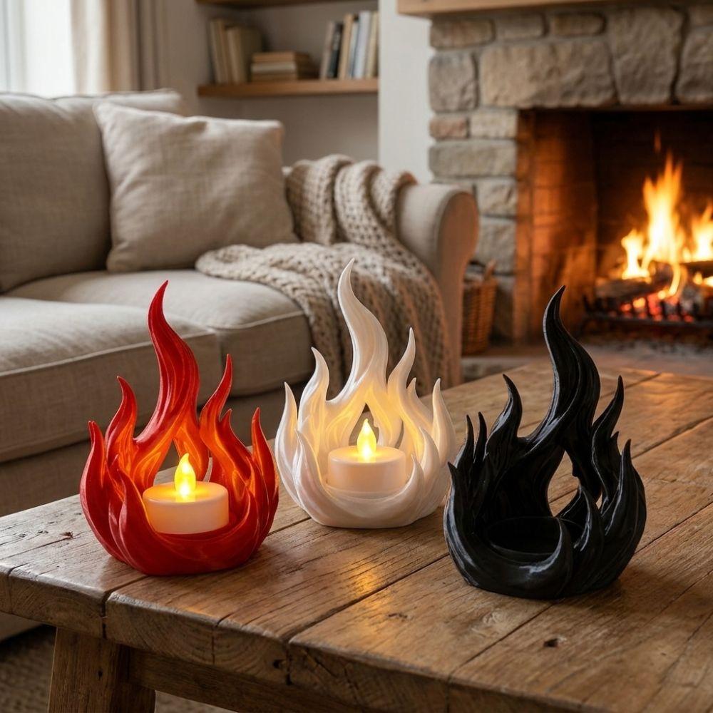 Dark Style Candlestick Rack 3D Printed Aroma Candle Display Tray Outdoor Patio