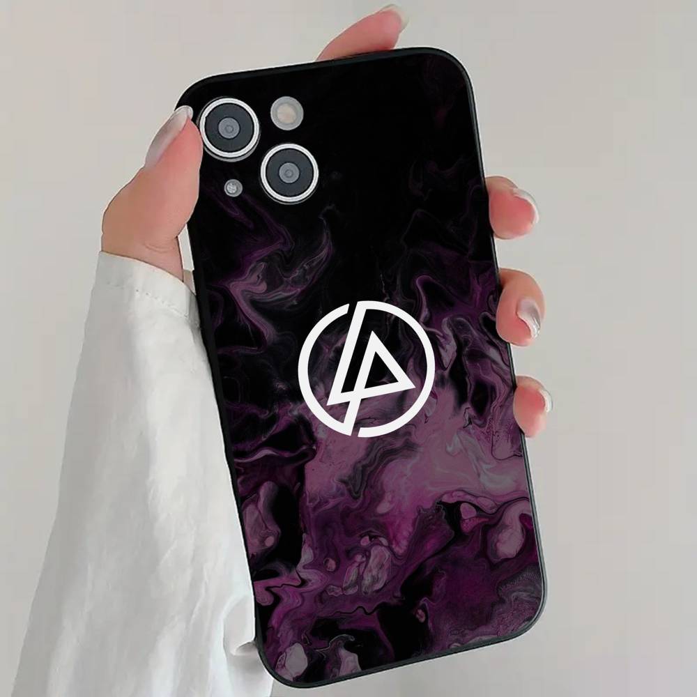 Rock Band L-Linkin Park Phone Case Cool Black Silicone Soft For IPhone 16 15 14 13 12 11 X XR Plus Pro Max Plus