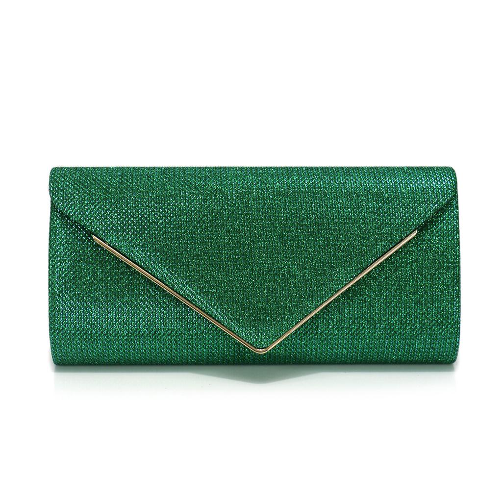 Glitter Women Party Handbags Envelope Golden Color Cover Open Lady Casual Elegant Evening Clutch Bags With Shoulder Chain