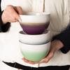 High Value Ceramic Bowl Instant Noodle Bowl Soup Bowl Underglaze Color Rice Bowl Household Tableware Gradual Change Color Salad Bowl Fruit Bowl