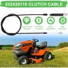 Podoy 532435110 Clutch Cable Compatible with Husqvarna YTA19K42 YTH21K46 YTH22V46 YTA18542 AYP Poulan Lawn Tractor Blade Cable with Spring Assembly