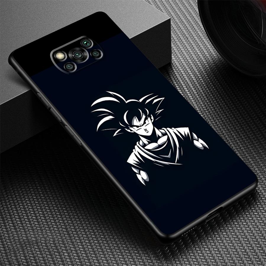 Dragon Ball Goku Vegeta Black Soft Phone Cover Case for Xiaomi Poco M5s M7 M3 M4 Pro X4 Pro C40 C50 C51 C61 X3 NFC F3 F7 X5 C75