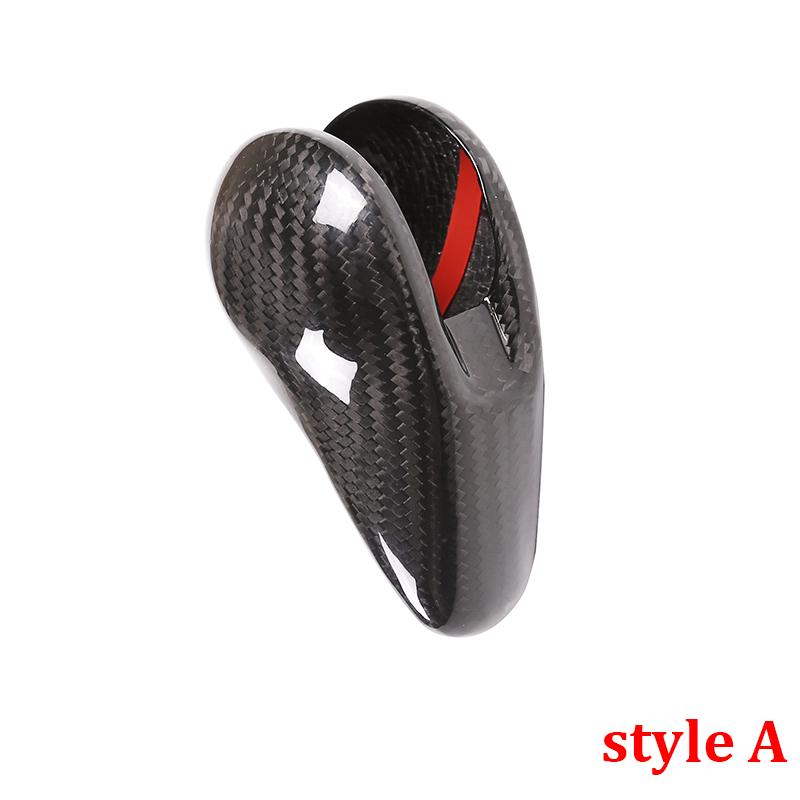 

Real Carbon Fiber Car Shift Knob Protection Cover Trim Stickers Fit For Porsche Panamera Macan 911 718 Boxster Cayman 2008-2020
