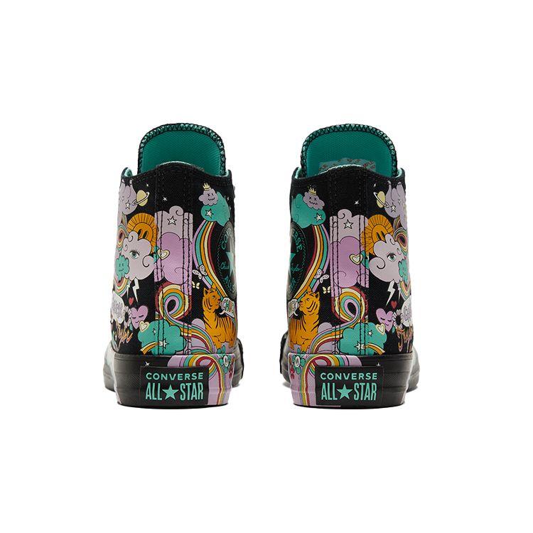 Converse Chuck Taylor All Star High Top Canvas Sneakers Unisex Sneakers Schwarz Pink 171271C