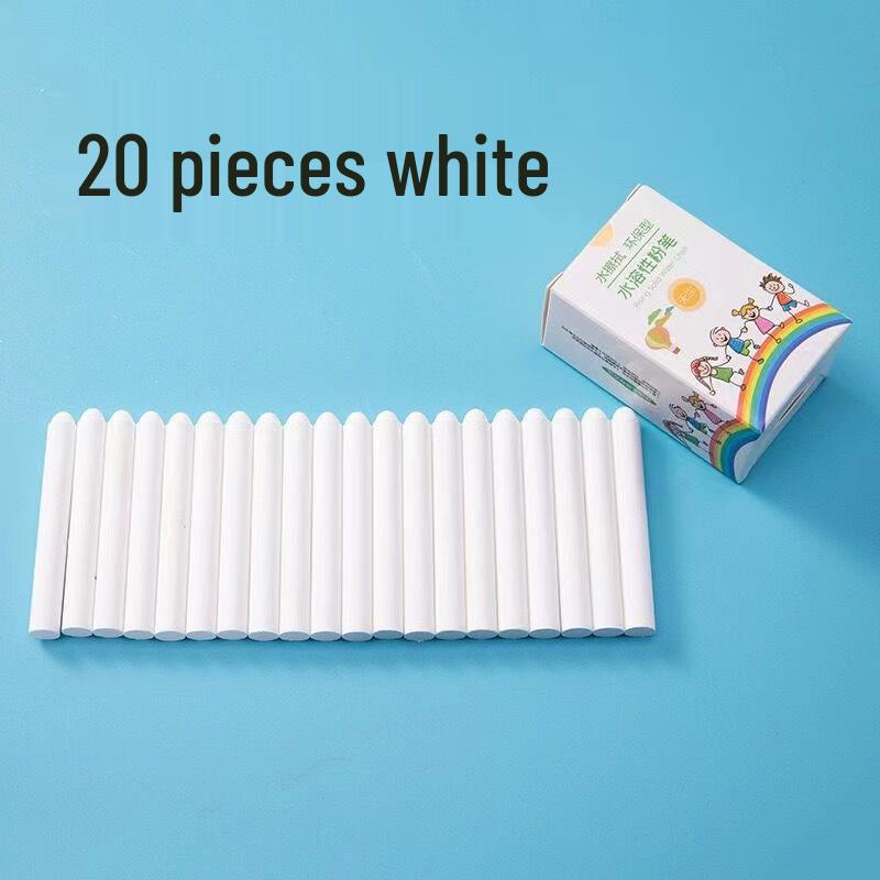 Dustless Water-Soluble Colored Chalk - Stain-Free for Children's Drawing and Teaching