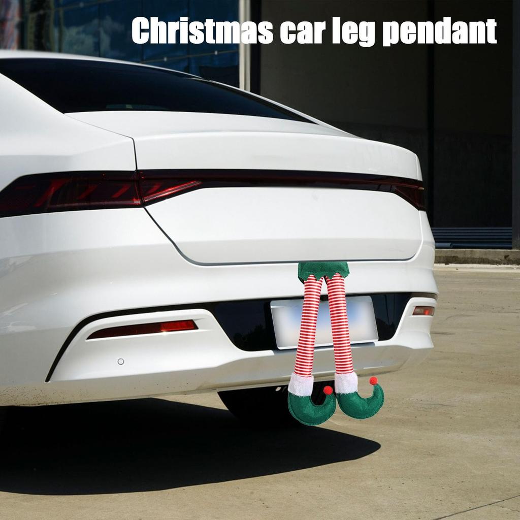Santa Legs, Car Trunk Leg Pendant, Christmas Plush Decorations, Snap On Trunk Or Christmas Tree, Car Decorations, Universal For Cars