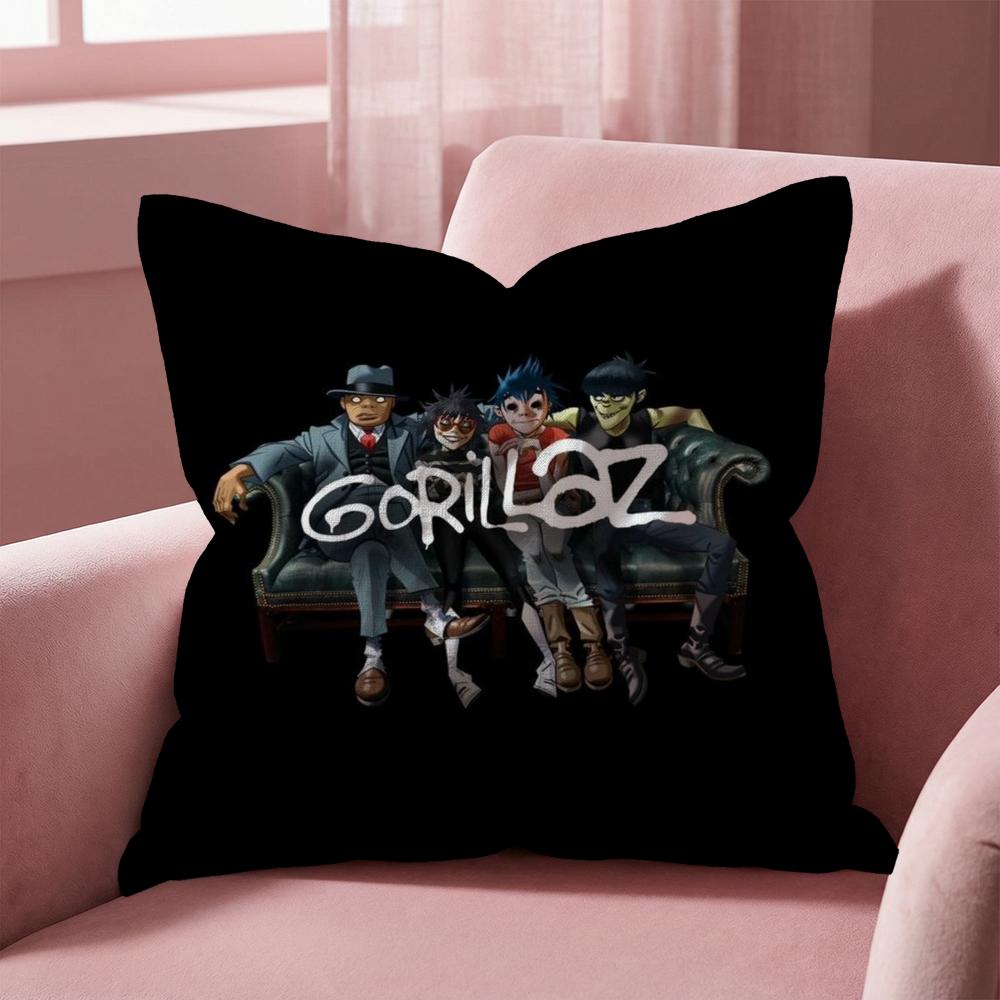 Band Cool G-Gorillaz Kissenbezug Mehrzweck-Kissenbezug für Zuhause & Auto - Wendbar, Weich & Langlebig für den täglichen Gebrauch