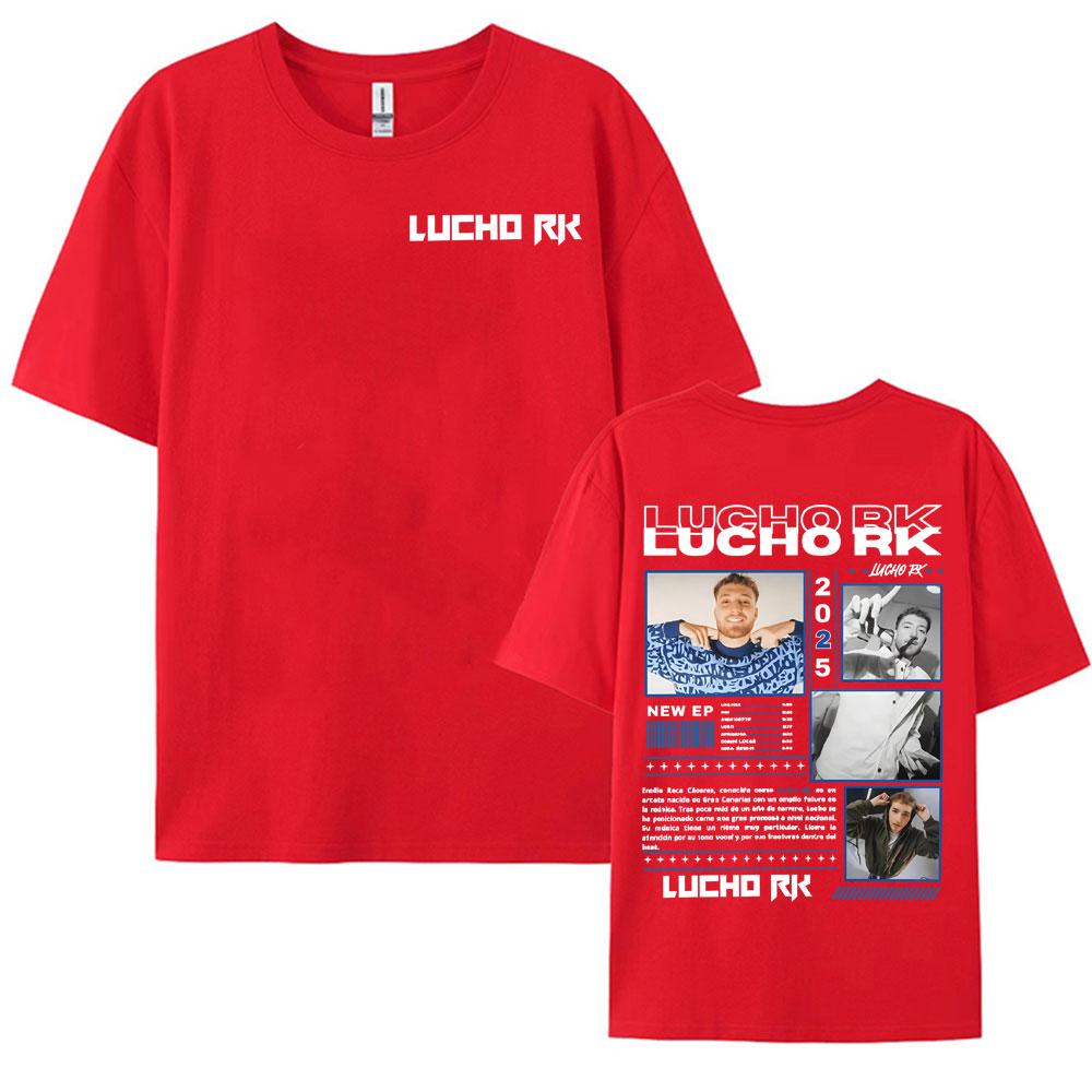 

Rapper Lucho Rk Album Tour 2025 Graphic T Shirts Men Women High Quality Hip Hop Pop Music Tee Shirt Cotton Short Sleeve TShirts S