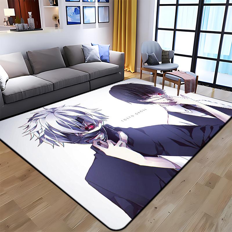 Anime Tokyo Ghoul Kunst Gedruckt Teppich für Wohnzimmer Große Fläche Teppich Weiche Matte E-sports Stuhl Teppiche Alfombra Geschenke Dropshopping