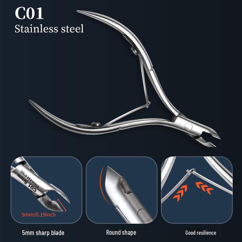 Stainless Steel Hawkbill Pliers for Ingrown Nails Pedicure Manicure - Special Tools for Dead Skin Removal and Nail Care.