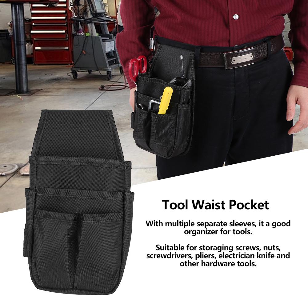 Electrician Tool Waist Bag with Multiple Pockets Hardware Tools Pouch