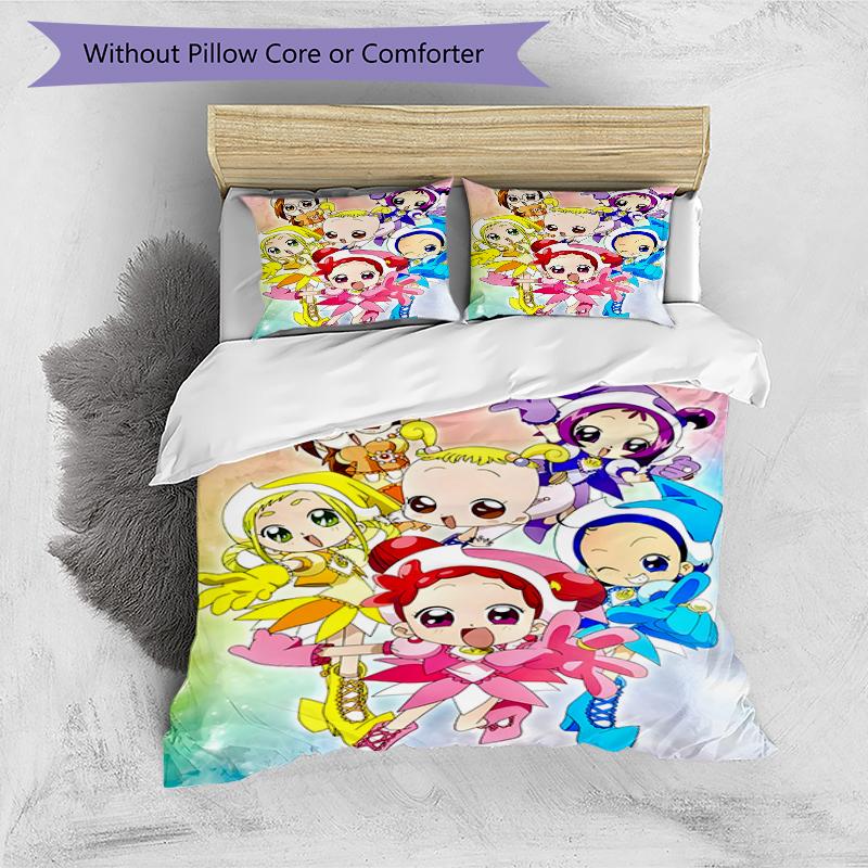 3pcs DoReMi1 Design Cover Set - HD Printed Bedding with 1 Cover and 2 Pillowcases - Perfect for Home and Dorm Decor