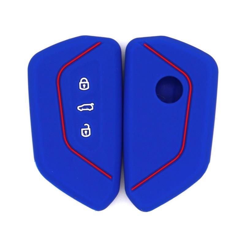 Suitable for Volkswagen's new Golf 8 Volkswagen ID3ID4XID6X smart 3-button multi-color silicone key protective cover