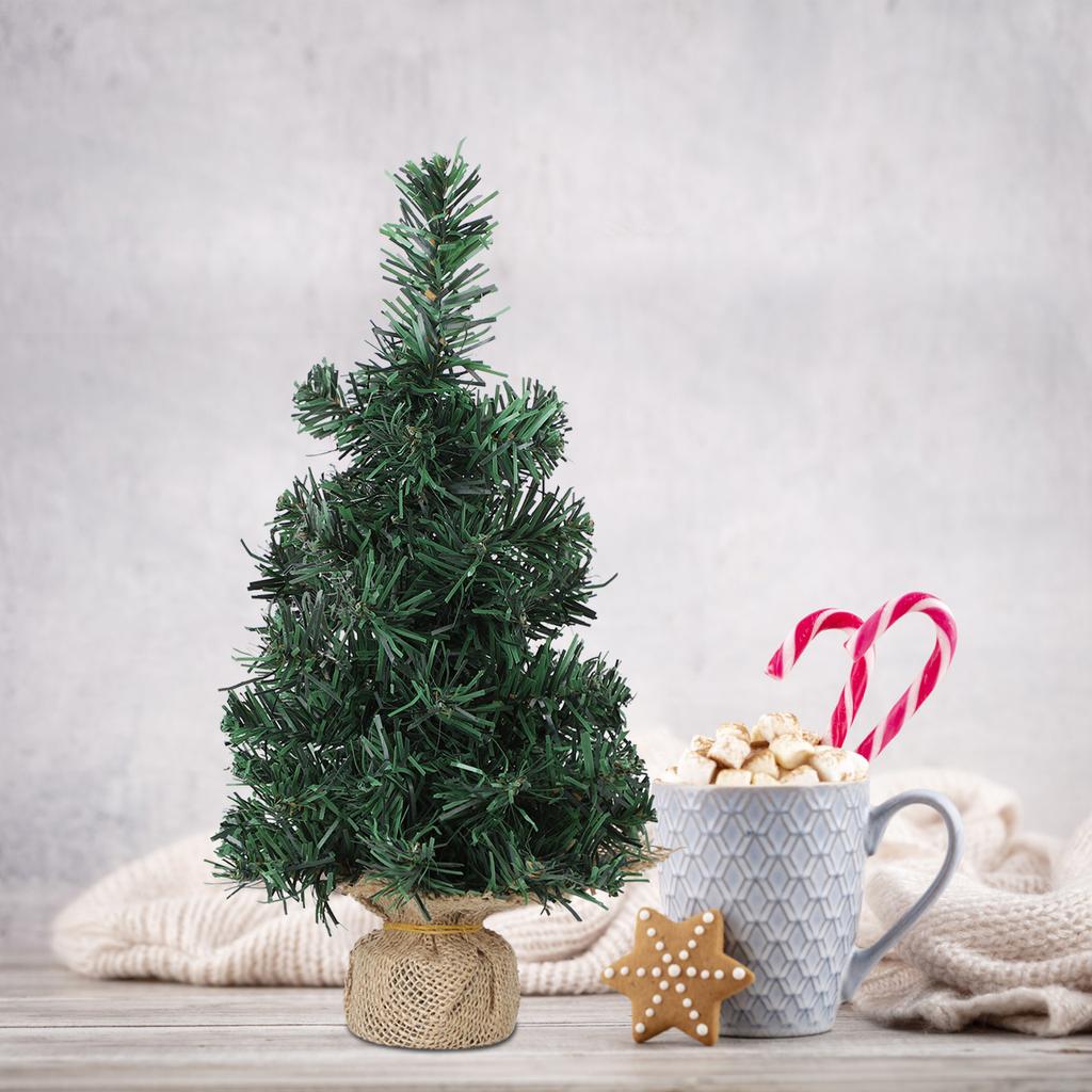Artificial Xmas Tree 30cm Miniature Xmas Tree Window Sill Desktop Mantel Decoration