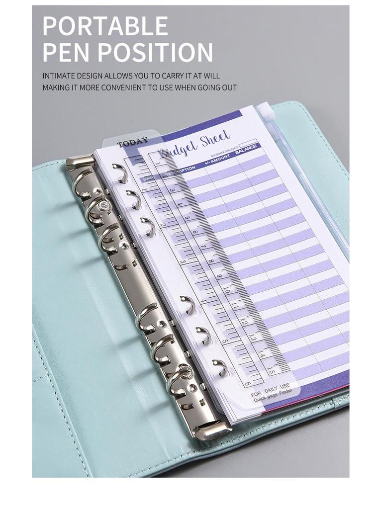A5 Large Capacity Removable Loose-Leaf Notebook: Simple Design for Students
