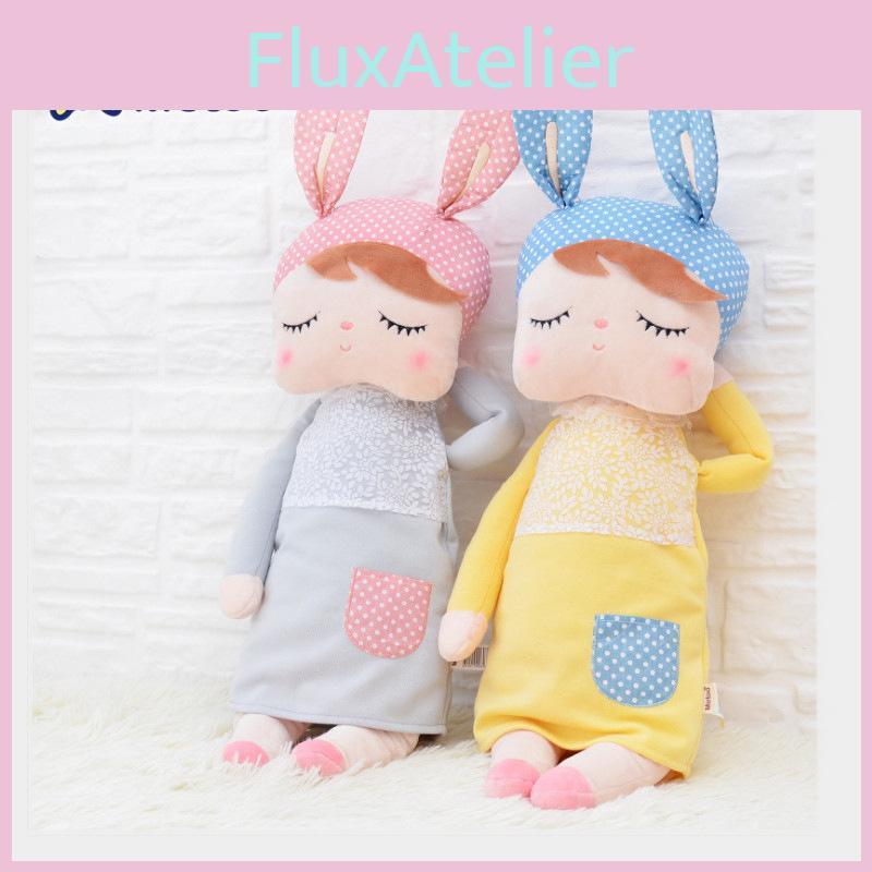 Adorable Metoo Angela Plush Doll With Cartoon Rabbit Ears For Girls' Home Decor