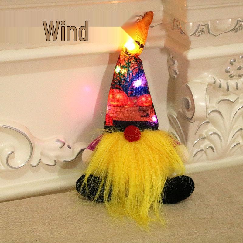 Faceless Rudolph & Forest Elder Luminous Doll - Christmas Halloween Décor жёлтый