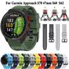 QuickFit 22mm Straps For Garmin Approach S70 47mm S60 S62 Epix Pro Watch Band Silicone Bracelet For Forerunner 935 945 955 Strap
