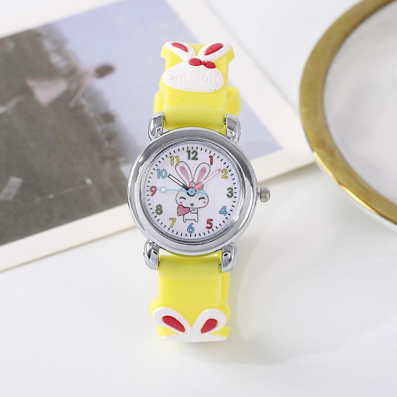 Cute Rabbit Multicolor Children'S Silicone Watch