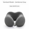 Slow Rebound U-Shaped Neck Pillow Machine-Washable Cover Soft Material Memory Foam Pillow Portable Design Pouch Included