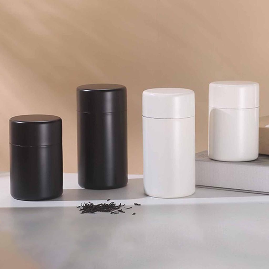 Creative Stainless Steel Tea Box with Double Airtight Lid for Candy, , And Coffee Beans.
