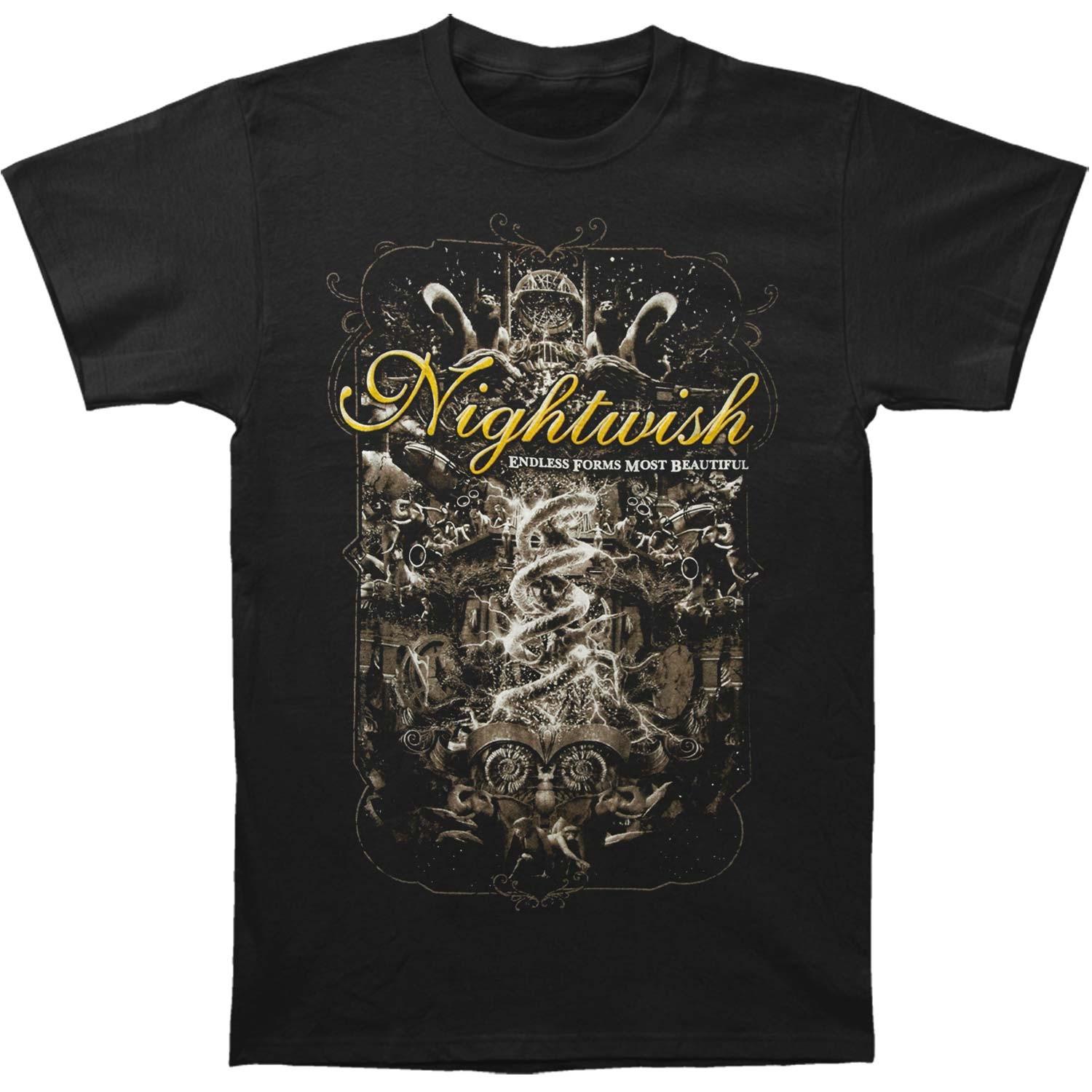 Men s Nightwish Endless Forms Summer Festivals 2016 T-shirt Small Black XL