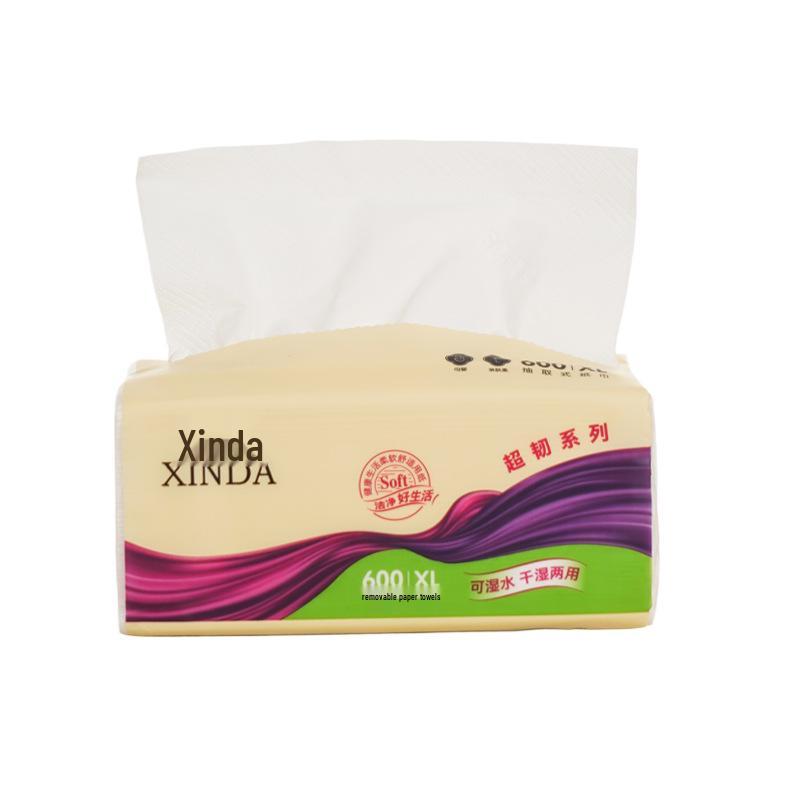 Xinda 600 Series Strong & Thick Facial Tissue Napkins - 100 Pack