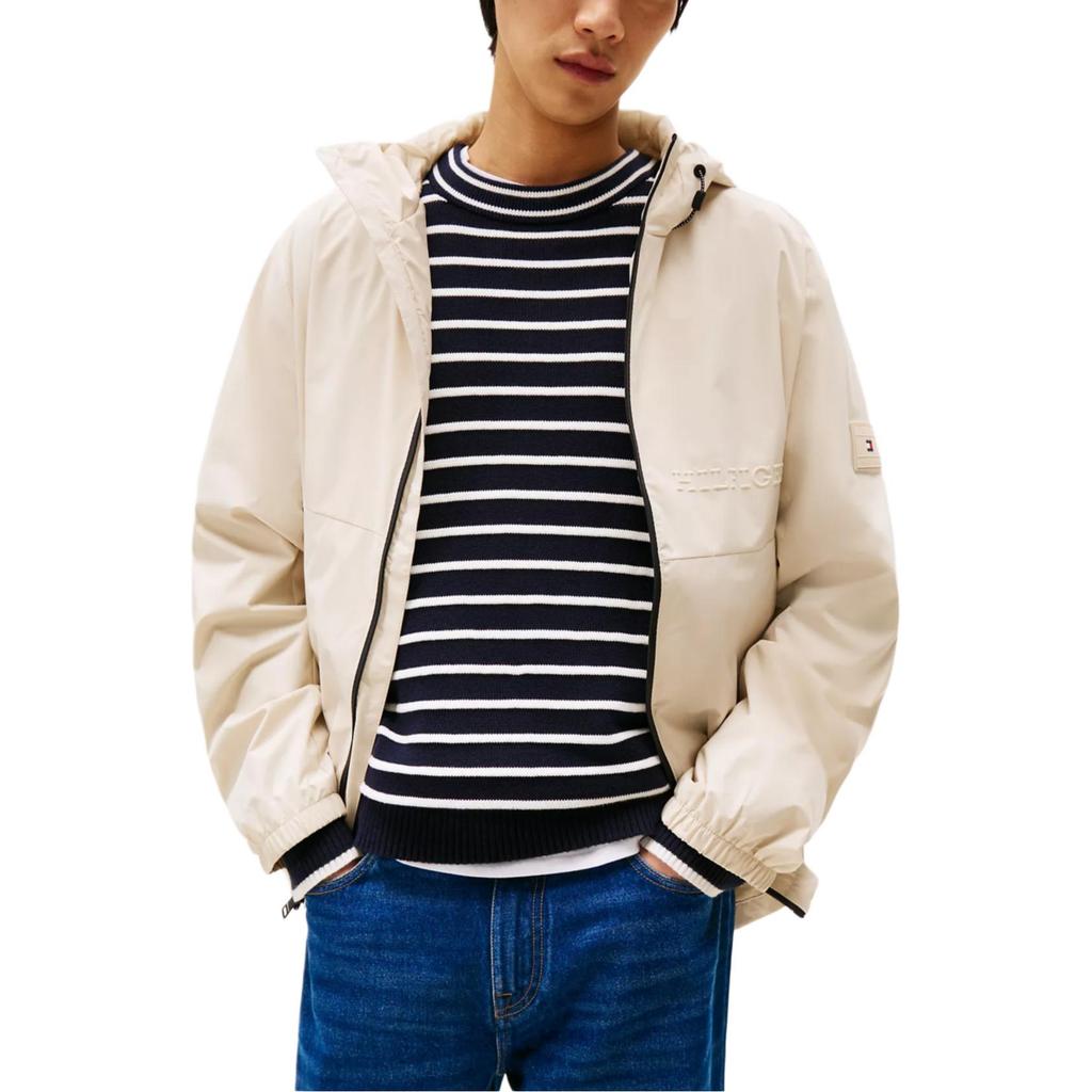 Tommy Hilfiger Hooded Comfortable Versatile Fashion Zip Jacket Men jackets 78JB747-ACI