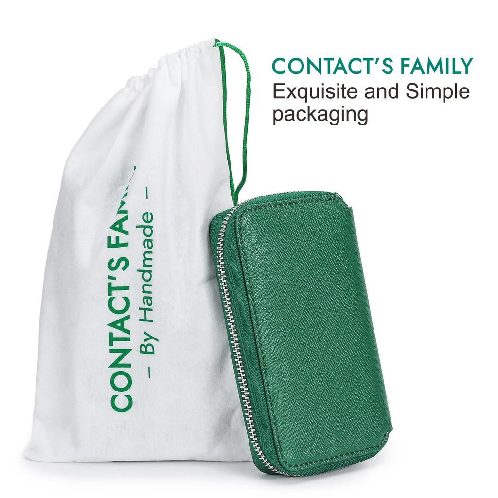 Handmade Genuine Leather 2 Slots Watch Case for Women Zipper Men Watch Storage Pouch Watch Collection Display Box Travel Watch Bags