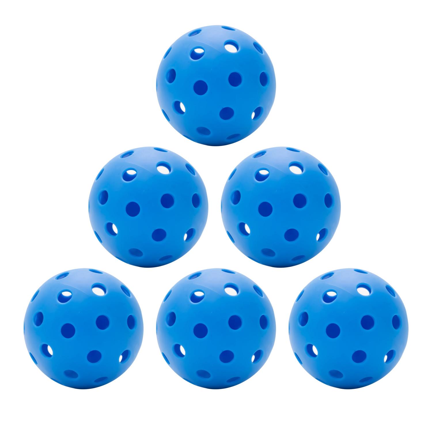 

Шарики Pickleball для улицы, специально разработанные и оптимизированные для Pickleball, упаковка из 6 штук синий