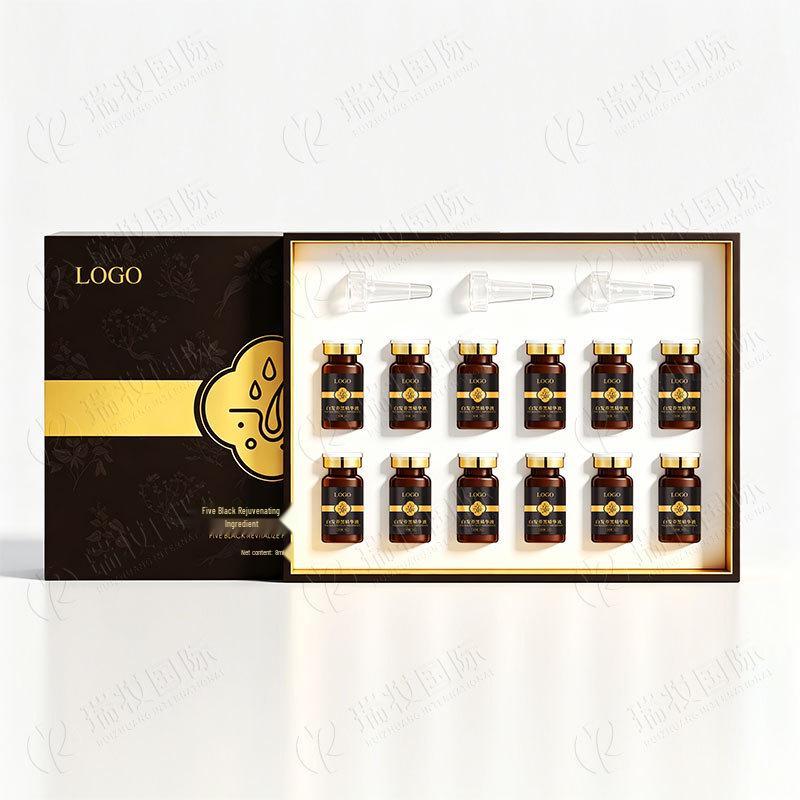 White to Black Essence: He Shou Wu & Ganoderma Hair Nourishment Set for Black Hair & Scalp Care
