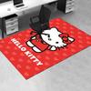 Office Rug Hello Kitty, Red Heart Anti-Slip Rug, Machine Washable for Living Room, Bedroom, Office, Multiple Sizes, Bedroom Mat, Decorative Mat, Durab