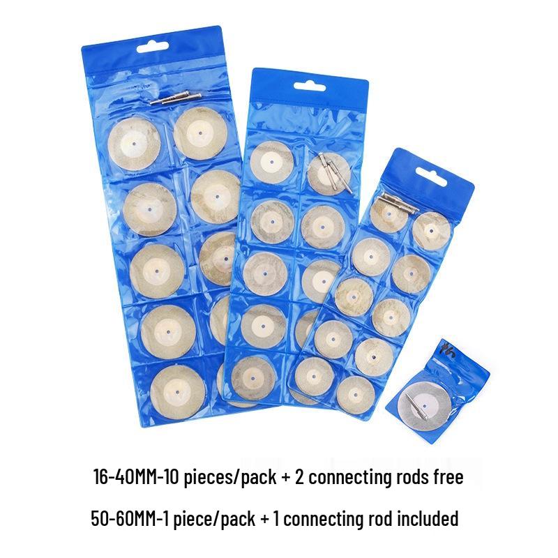 Electroplated Diamond Cutting Disc for Jade, 16-60mm, for Electric Grinder