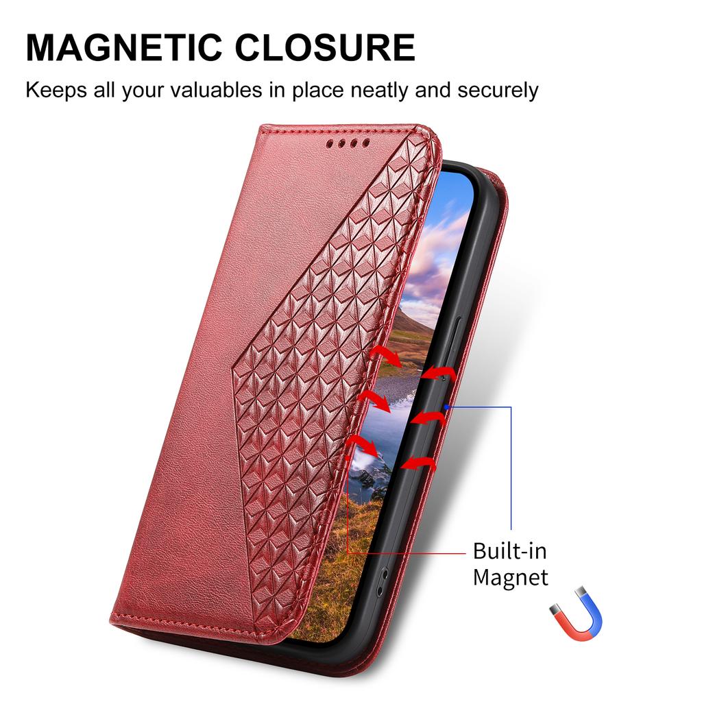Pouzdro pro iPhone 17 Pro Max s texturou teletiny, PU kožené peněženkové pouzdro na telefon s poutkem na zápěstí