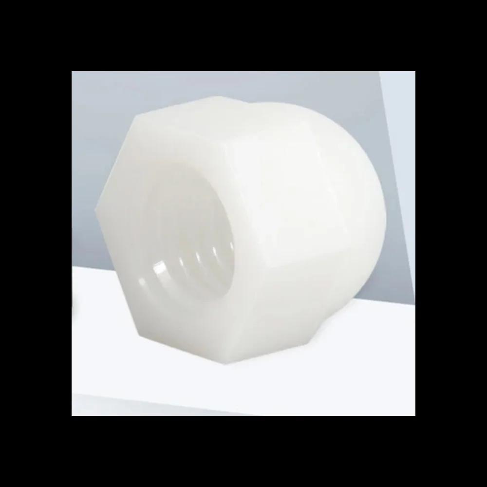 

10-50Pcs PE Plastic Nut Bolt M3 M4 M5 M6 M8 M10 M12 M14 M16 M18 M2 Black White Dome Protection Cap Screw Covers Exposed Hexagon M3-50pcs червоний