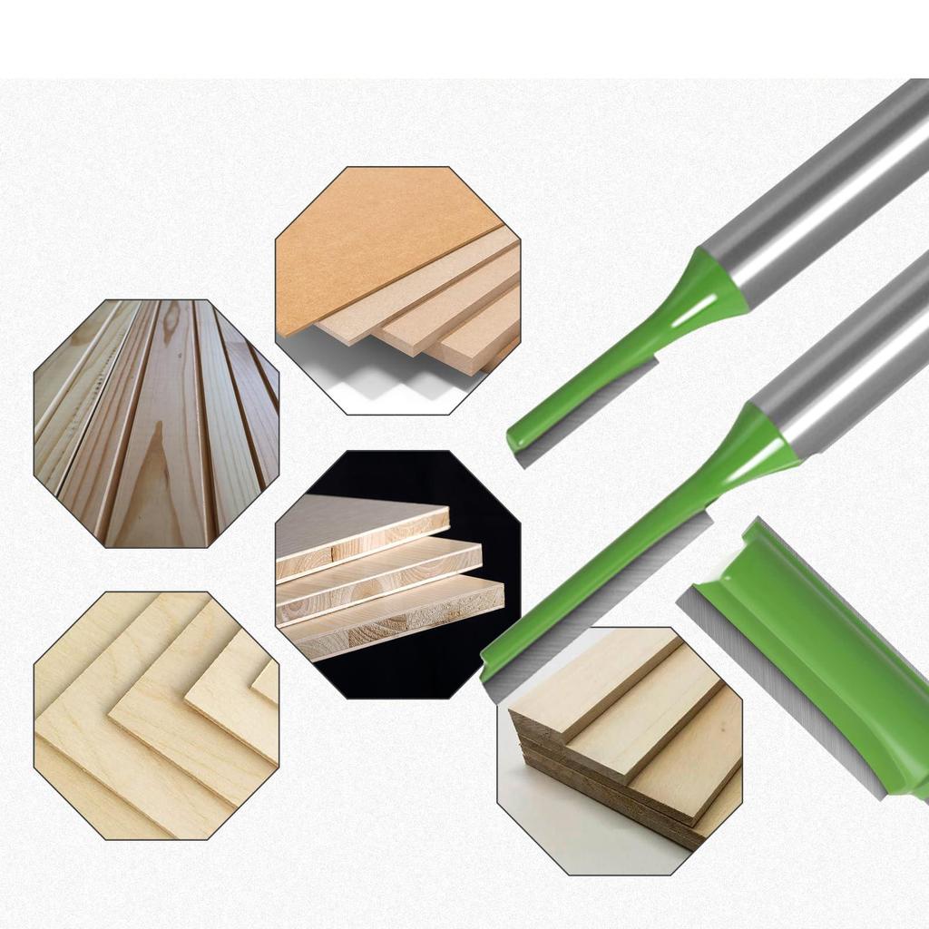 ZESTAW 7X WIERTŁA FREZY DO FREZARKI SZLIFIERKI CIĘCIA OBRÓBKI DREWNA 6mm