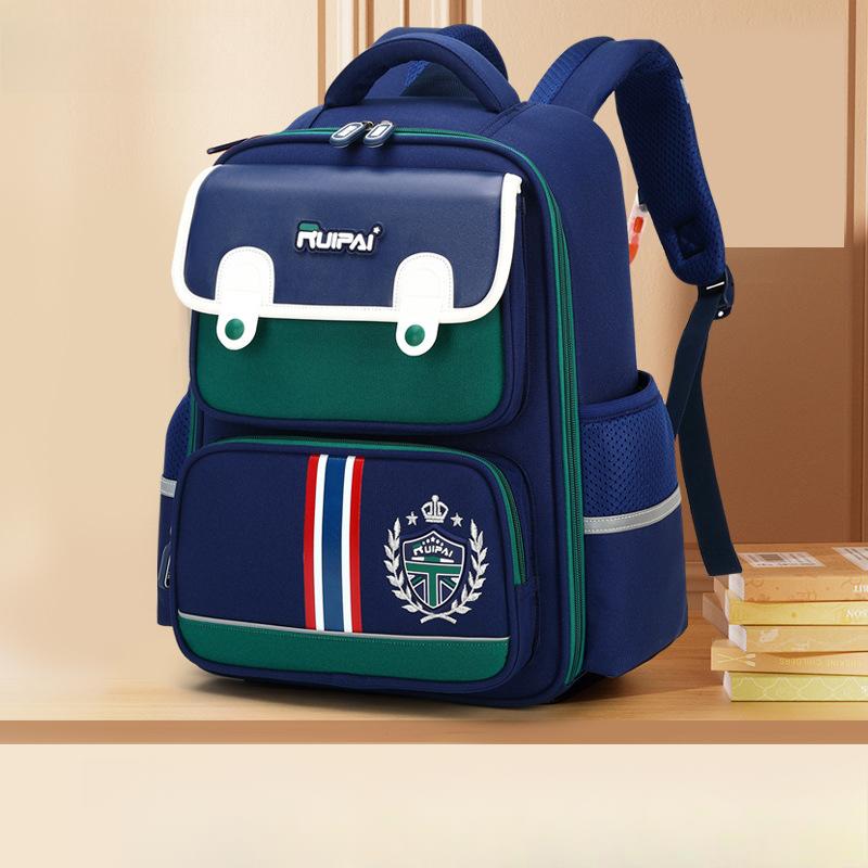 Children's Schoolbags with Reduced Burden and Large Capacity, Featuring Cartoons for Primary School Boys and Girls