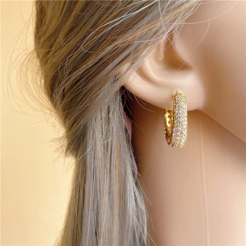 Hollow Gold Women'S Circular Earrings, Luxurious And Fashionable Round Earrings, Elegant Women'S Jewelry Accessories.