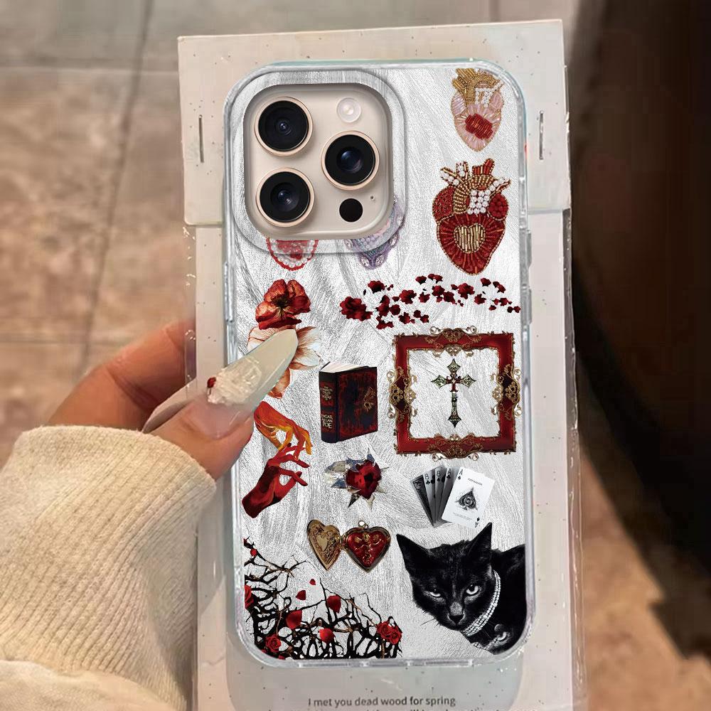 Retro Style Pink Face Sun Stars Women Girls Phone Case for iphone 16 15 14 7 8 Plus 13 11 12 Pro Max X XS XR SE 2022 Back Cover