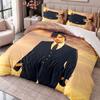 Harry Styles 3-teiliges Bettwäsche-Set Bettbezug mit zwei Kissenbezügen für Schlafzimmer Heimdekoration