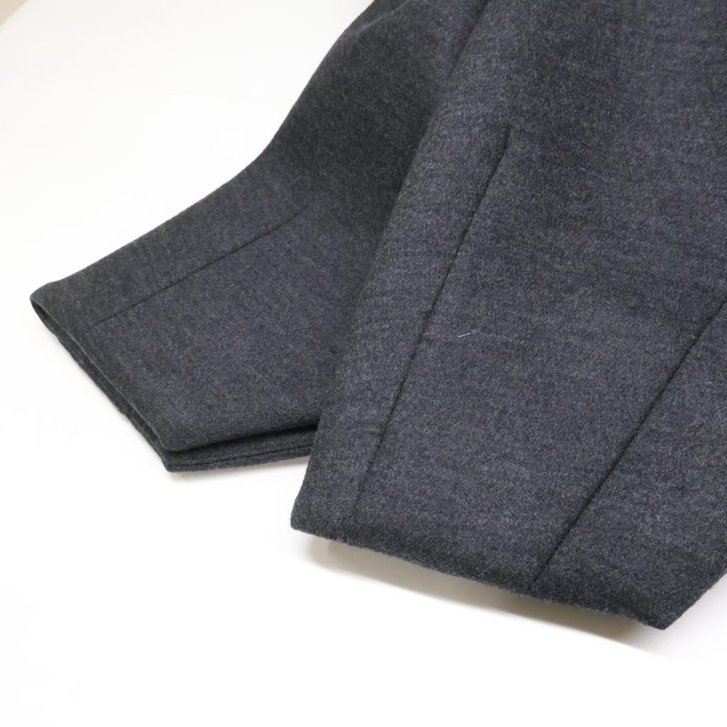 ENFOLD 22AW Grey Wool Bonding Soutien Collar Flare Coat Coat 36 grayUsed