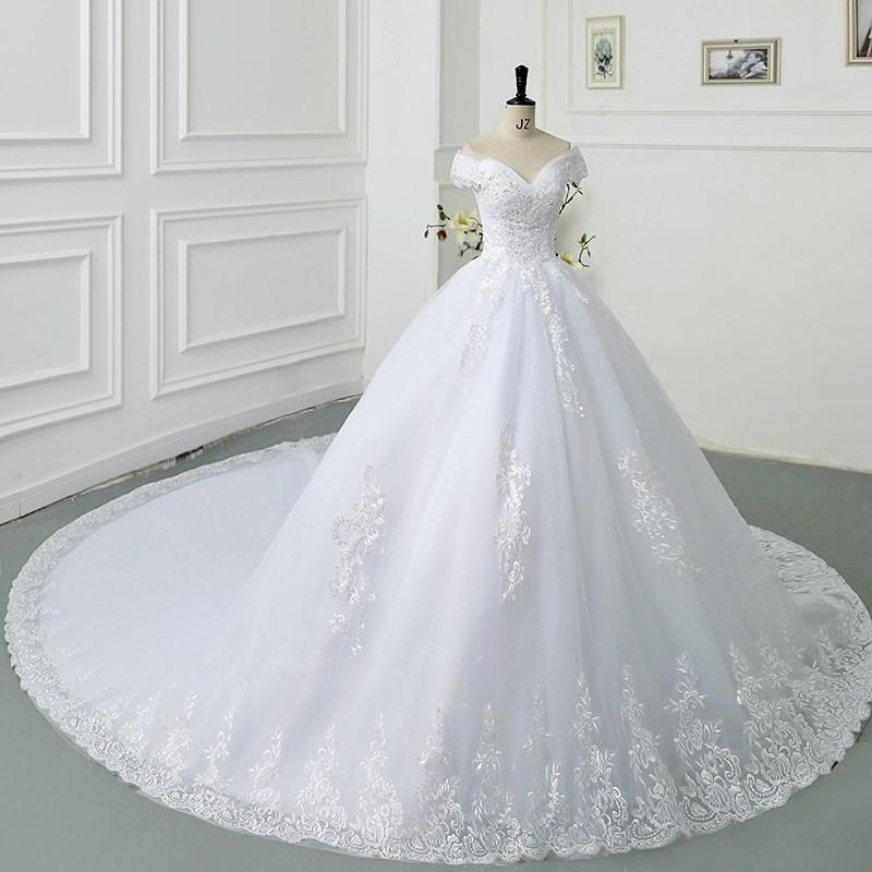 Off-the-Shoulder Prinzessin Sweetheart Hochzeitskleid Tägliches Glitzer Ärmellos Vintage Braut Braut Maßgefertigt
