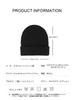Black Knit Winter Knit Soft Cotton Slimming Stretchy Soft and Solid Color Fashionable Simple and Perfect for Outdoor and Wool Blend [ZFSKJU] Cap;