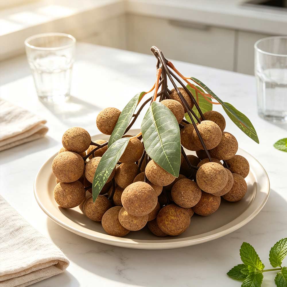 Lifelike Simulation Longan Handicrafts Foam Longan Model Fruit Model Flower Arrangement