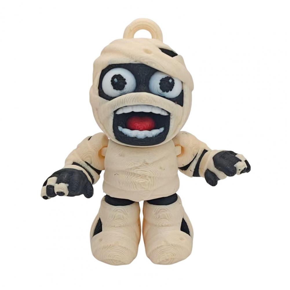 

Хэллоуин Мумия Украшение Хэллоуин Мумия Декор 3D-печатная Статуэтка Мумии на Хэллоуин с Подвижными Суставами Праздничный для Дома белый