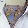 Luxury Men's Ascot Ties Vintage Paisley Cravat Self Tied British style Gentleman Polyester Silk Neck Tie Wedding FormaParty